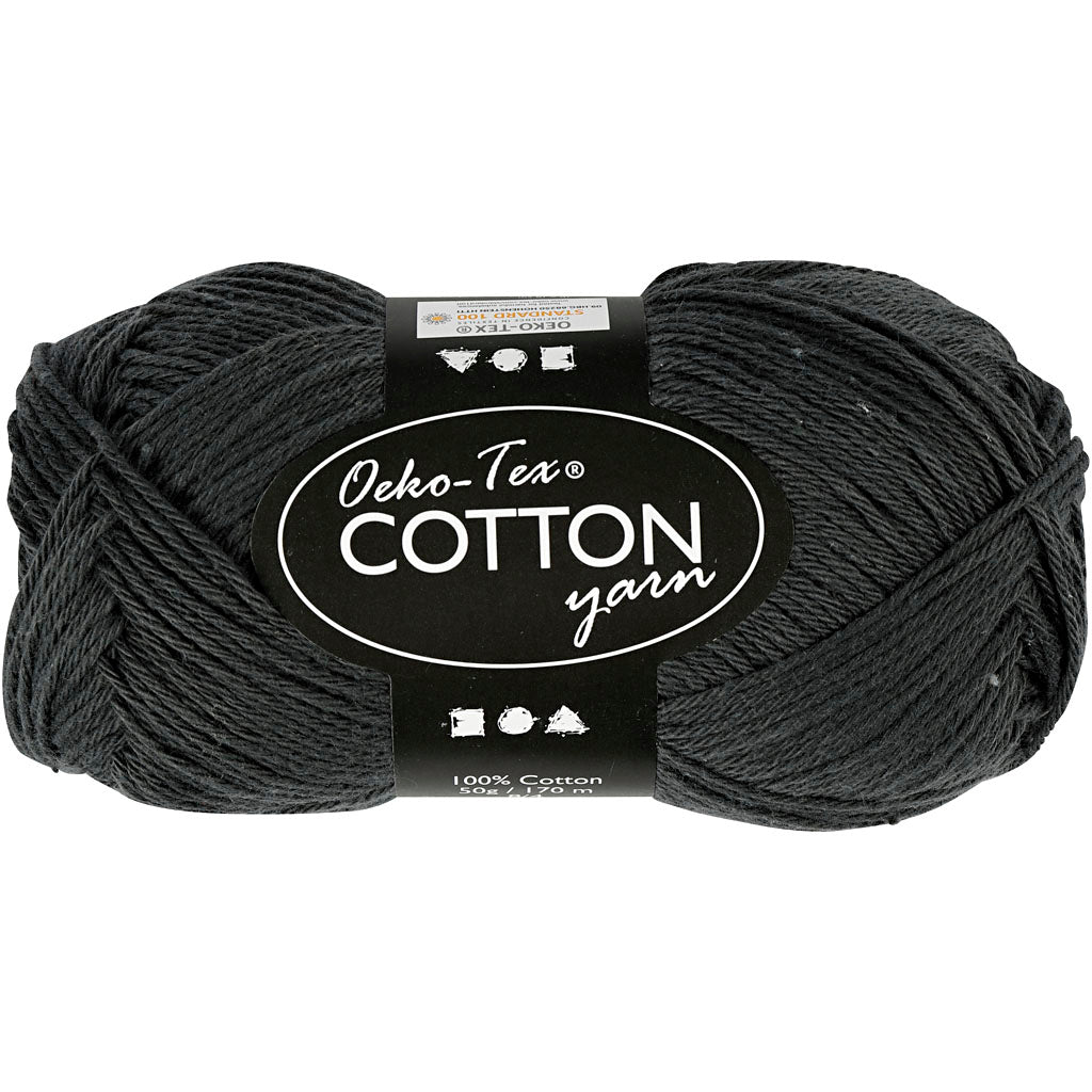 Katoengaren, Antraciet, 50gr, 170m