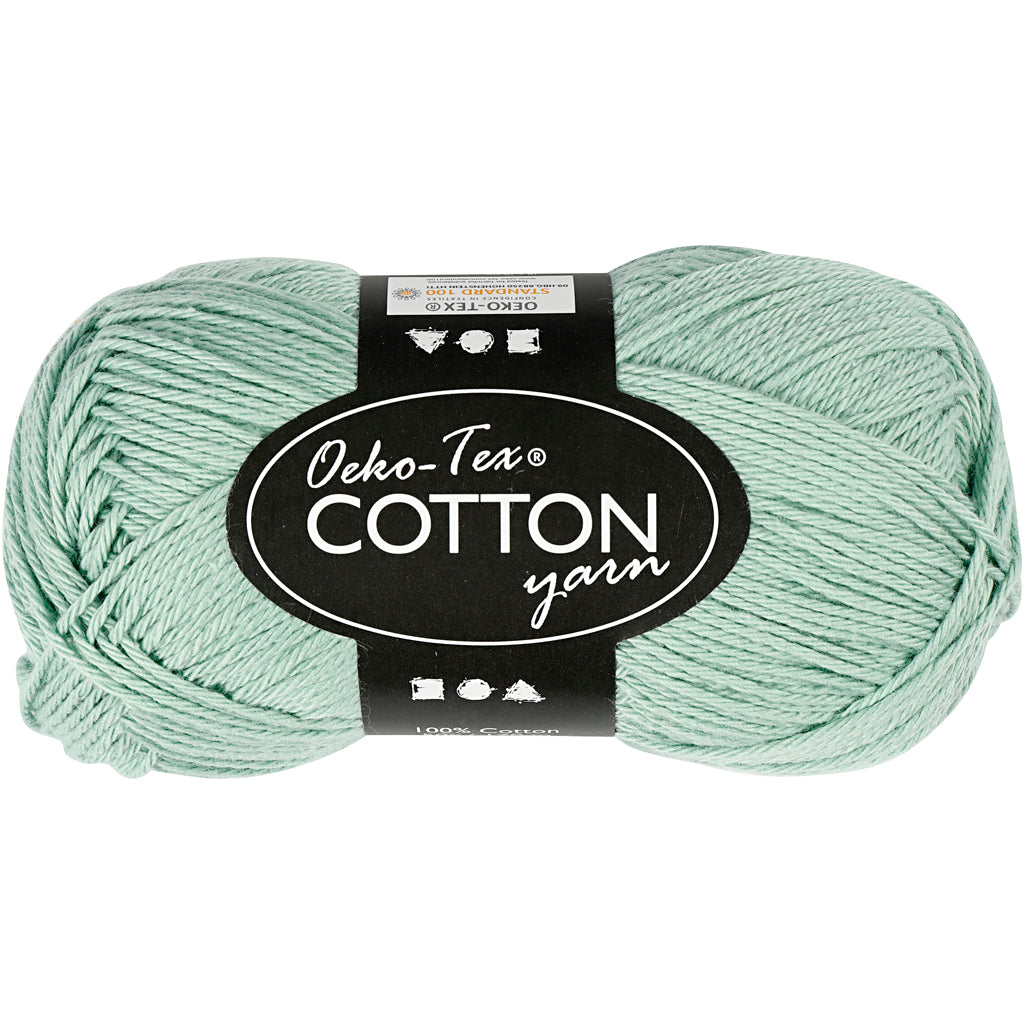 Katoengaren, Mint Groen, 50gr, 170m