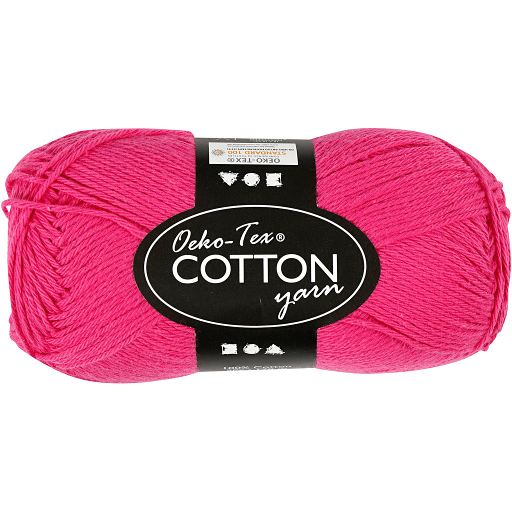Katoengaren, Roze, 50gr, 170m