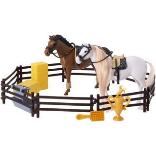 Paarden speelset met accessoires