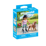 Playmobil 71739 schaatser met retriever
