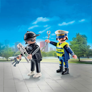 Playmobil 71804 politieman en inbreker
