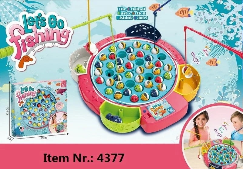 Jonotoys visspel let apos;s go fishing met 45 visjes
