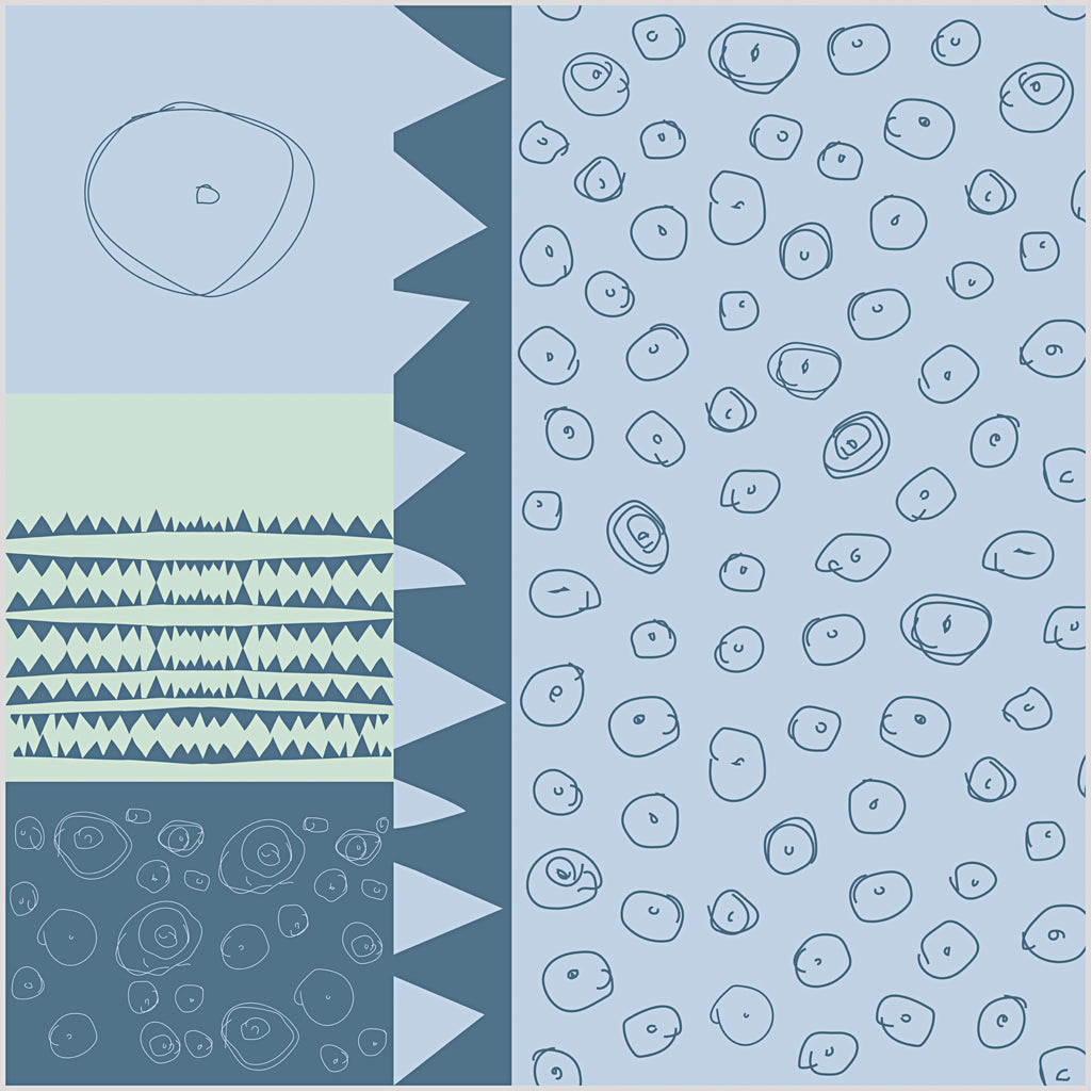 Creativ company stof, b: 145 cm, 140 gr, blauw, 1 str.m