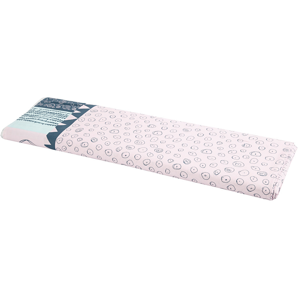 Creativ company stof, b: 145 cm, 140 gr, lichtrood, 10 m 1 rol