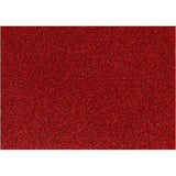 Opstrijkfolie Glitter Rood, A5