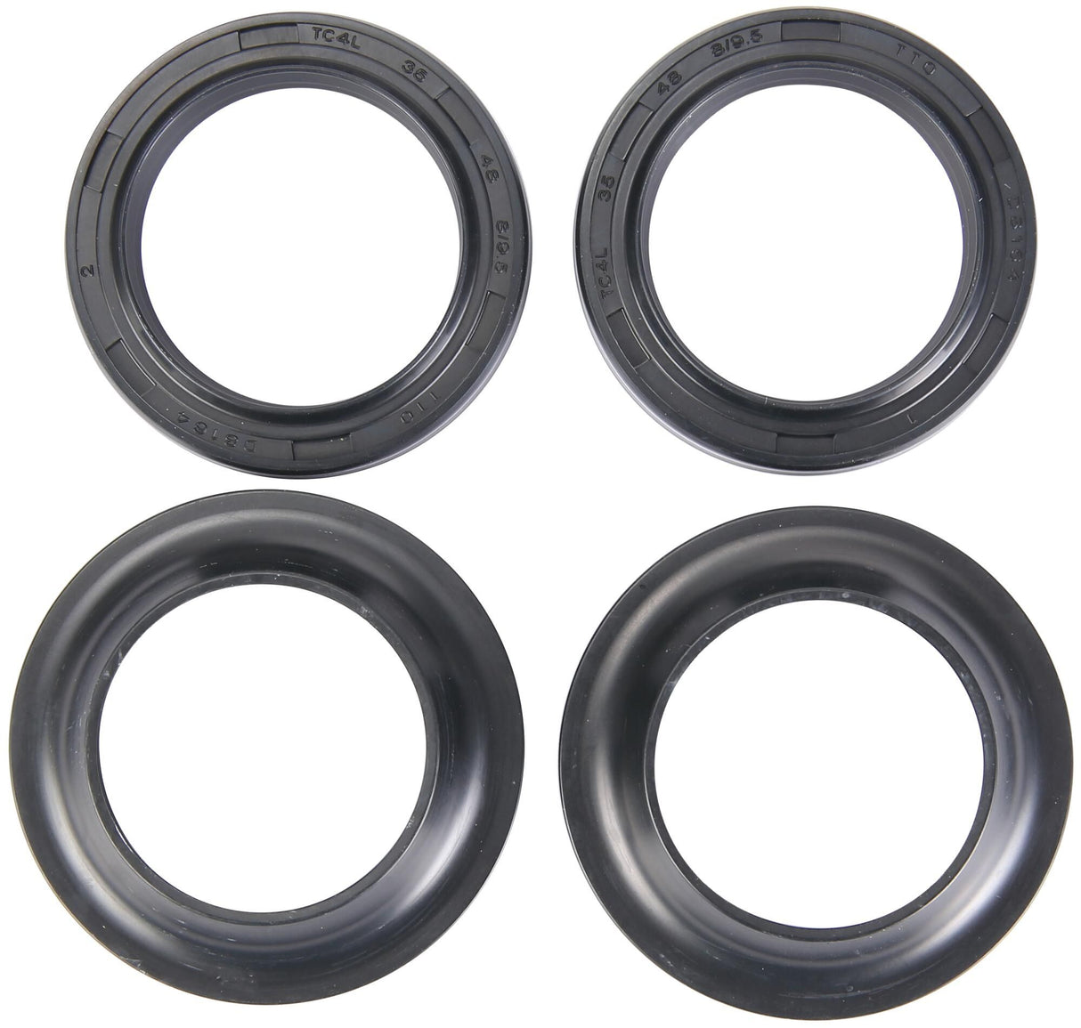 All balls racing voorvork keerring set fork seal set abr 56-178 incl. dust cap