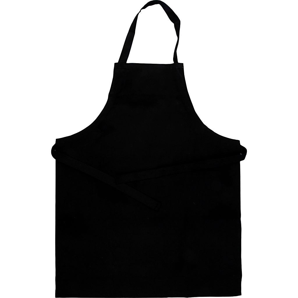 Creativ company schort, l: 70 cm, b: 55 cm, afm 7-12 jaar, 210 gr, zwart, 1 stuk
