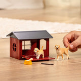Schleich farm world hondenhok met golden retrievers 42722