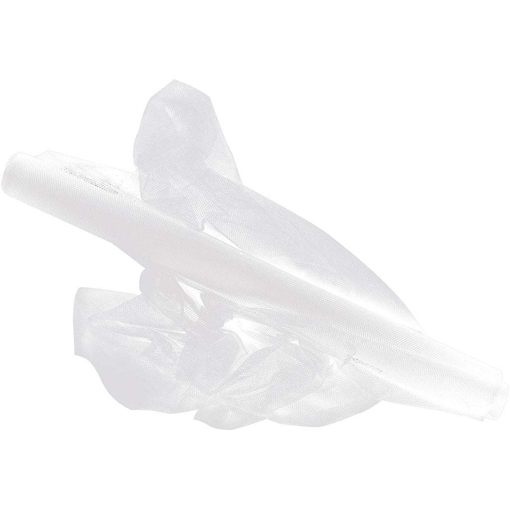 Creativ company tule, b: 50 cm, wit, 5 m 1 rol