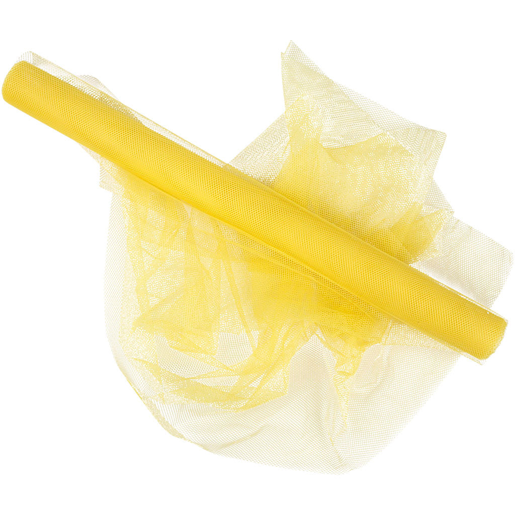 Creativ company tule, b: 50 cm, geel, 5 m 1 rol