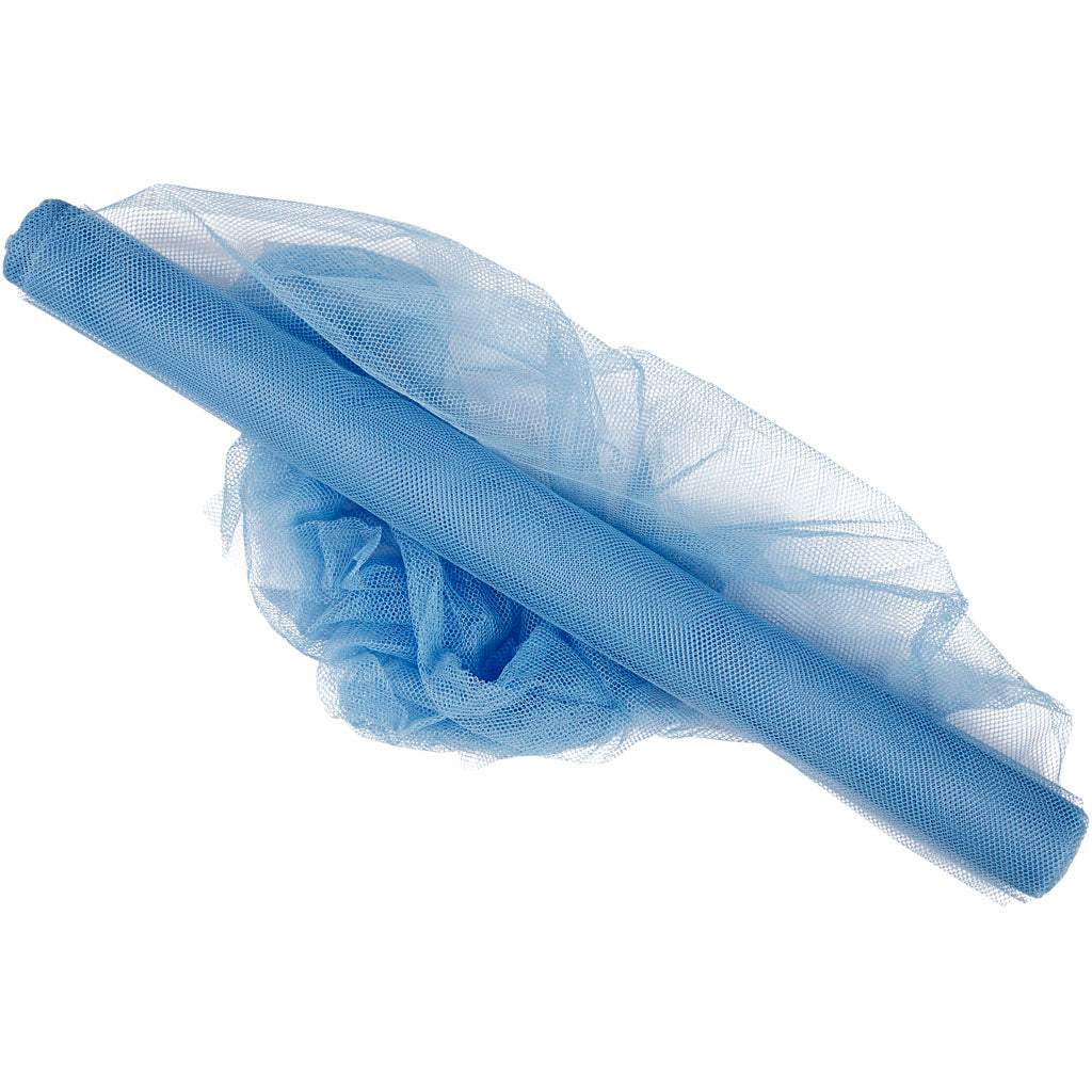 Creativ company tule, b: 50 cm, lichtblauw, 5 m 1 rol