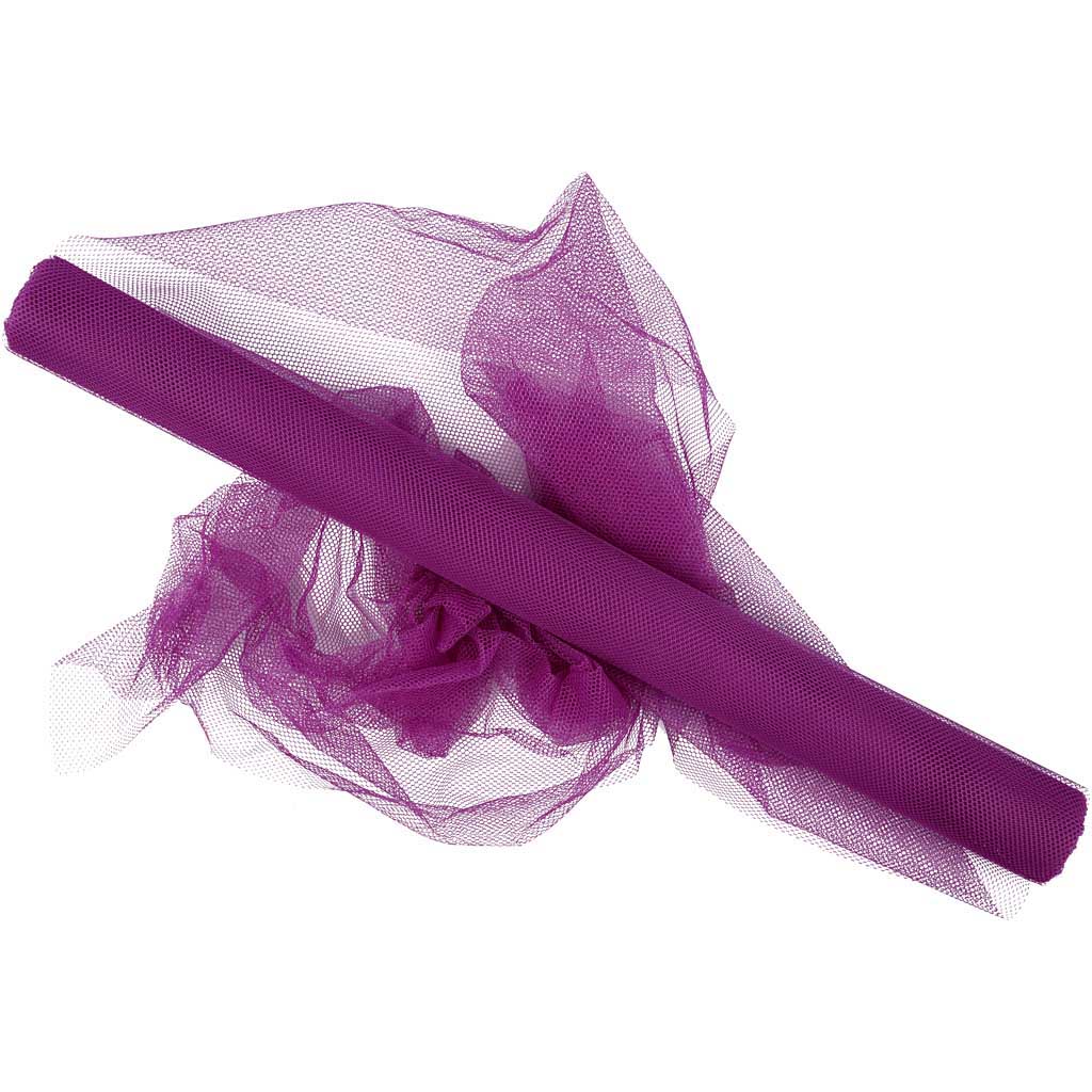 Creativ company tule, b: 50 cm, paars, 5 m 1 rol