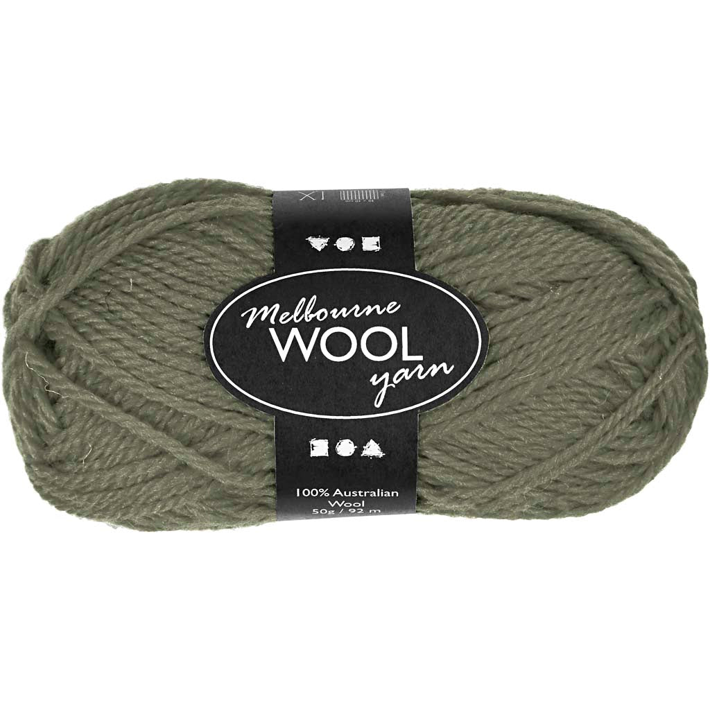 Creativ company melbourne wolgaren, l: 92 m, donkergroen, 50 gr 1 bol