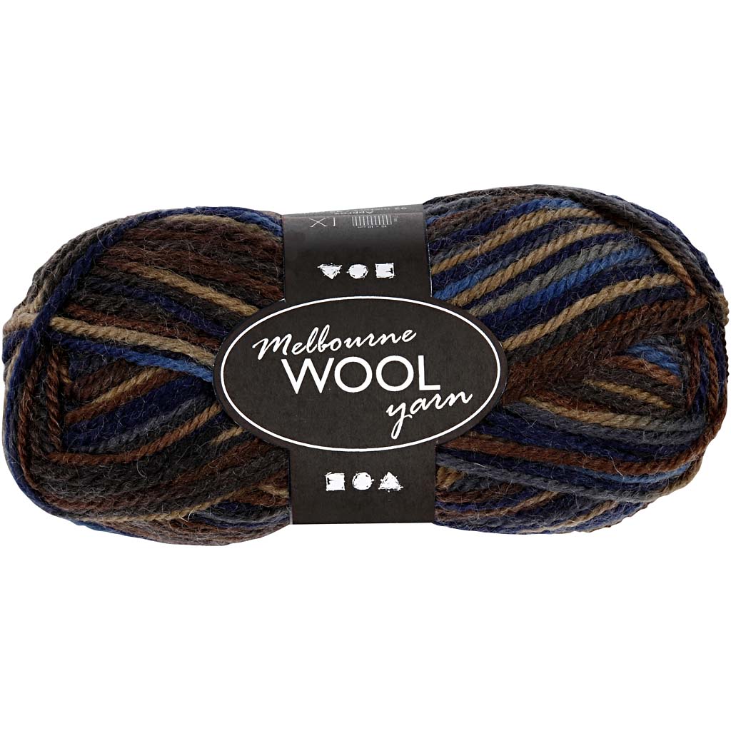 Creativ company melbourne wolgaren, l: 92 m, bruin harmonie, 50 gr 1 bol