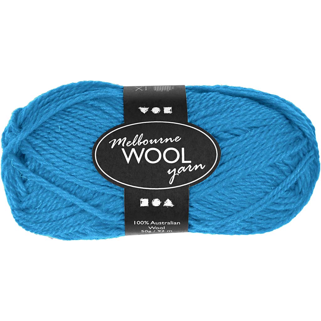 Creativ company melbourne wolgaren, l: 92 m, lichtblauw, 50 gr 1 bol