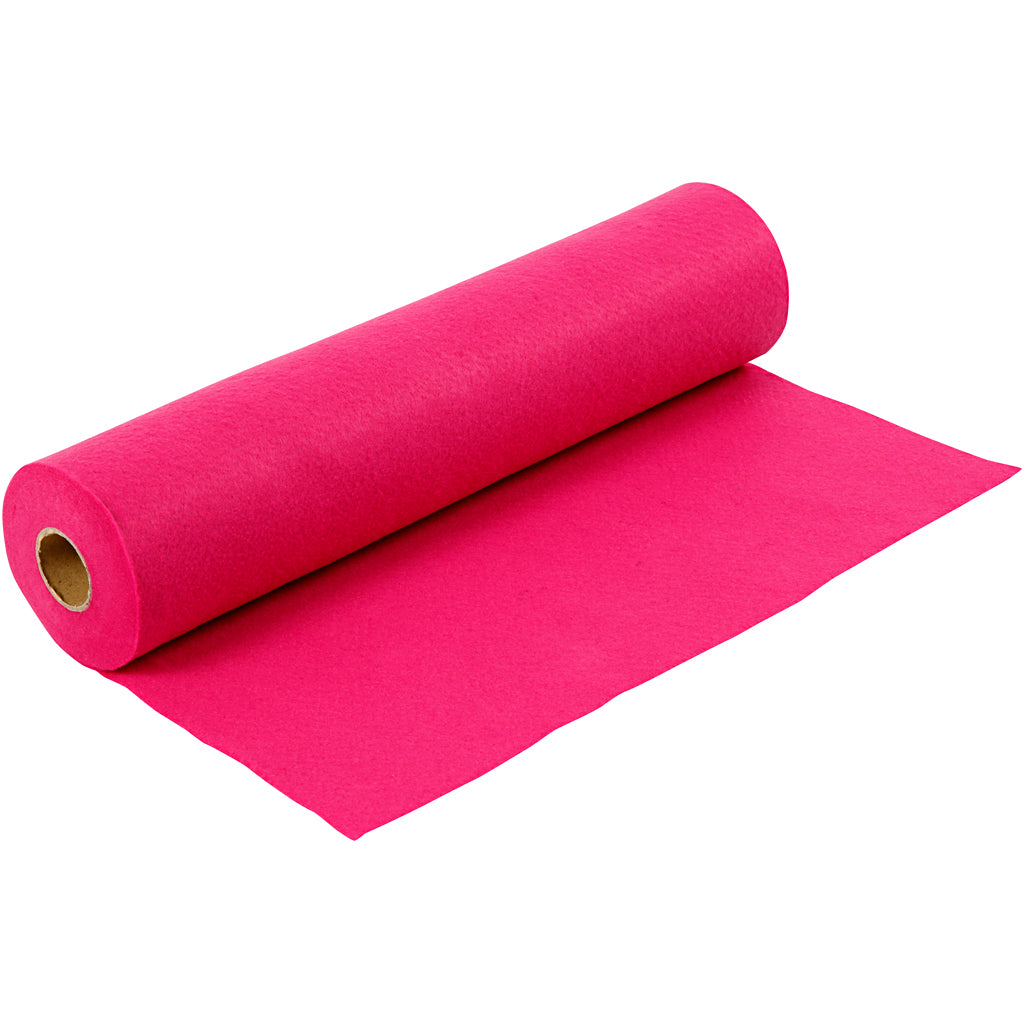 Creativ company hobbyvilt, b: 45 cm, dikte 1,5-2 mm, 180-200 gr, cerise, 5 m 1 rol