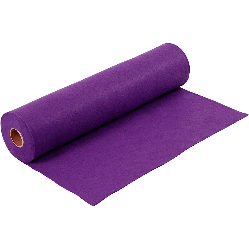 Creativ company hobbyvilt, b: 45 cm, dikte 1,5-2 mm, 180-200 gr, paars, 5 m 1 rol