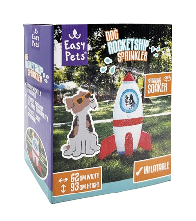 Easypets summer rocketship sprinkler