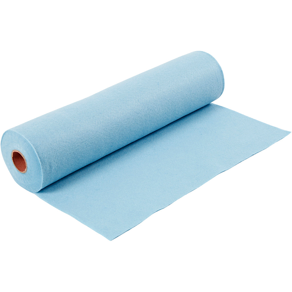 Creativ company hobbyvilt, b: 45 cm, dikte 1,5-2 mm, 180-200 gr, lichtblauw, 5 m 1 rol