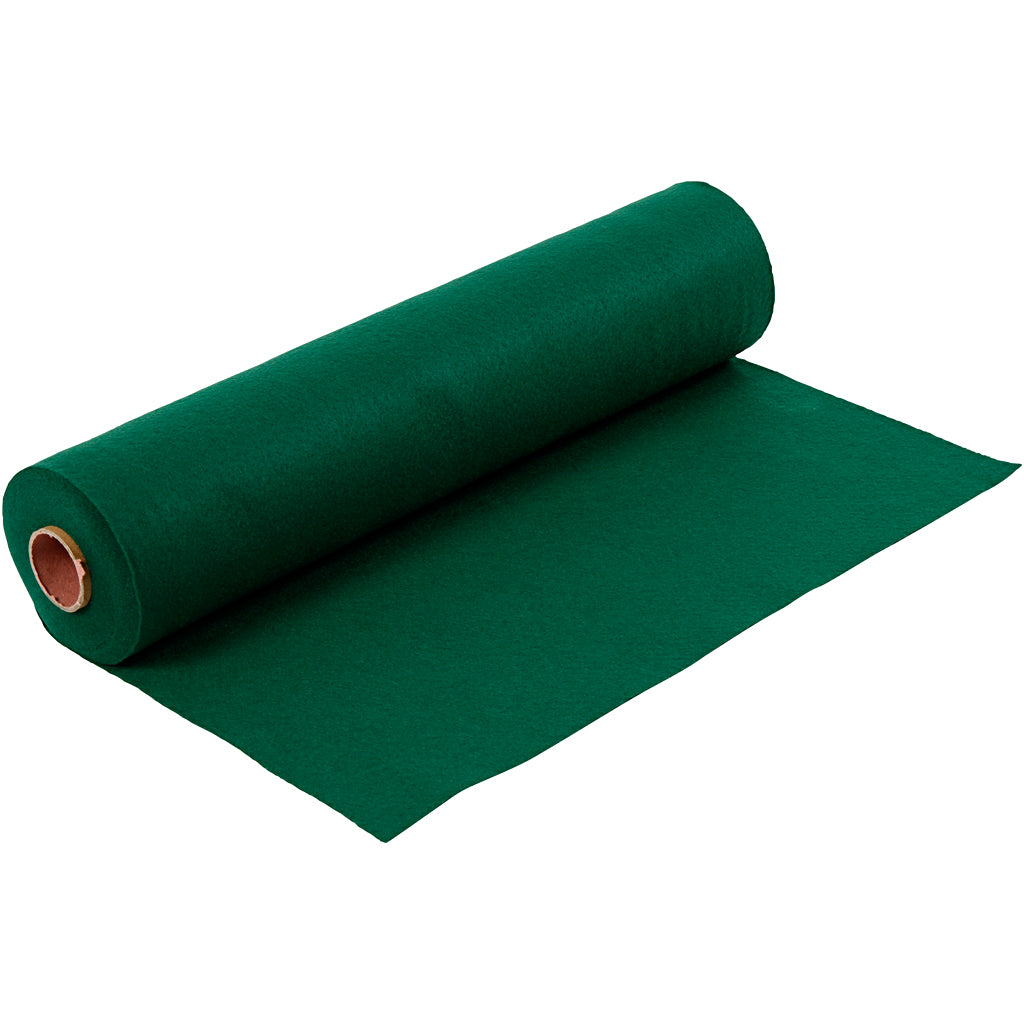 Creativ company hobbyvilt, b: 45 cm, dikte 1,5-2 mm, 180-200 gr, donkergroen, 5 m 1 rol
