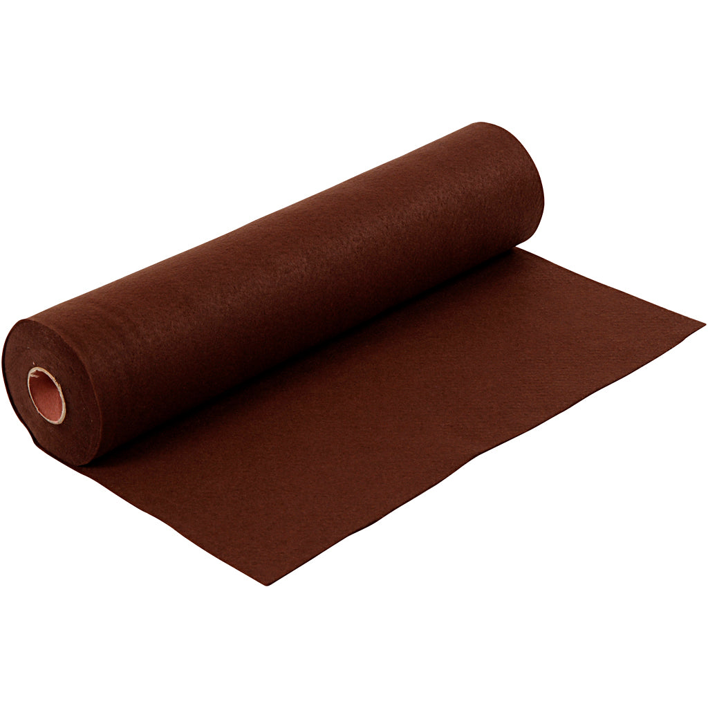 Creativ company hobbyvilt, b: 45 cm, dikte 1,5-2 mm, 180-200 gr, bruin, 5 m 1 rol