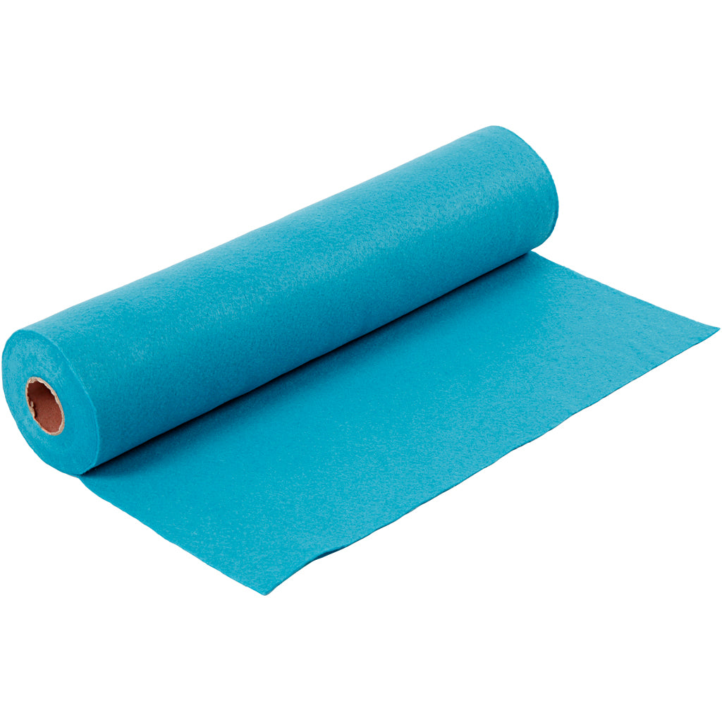 Creativ company hobbyvilt, b: 45 cm, dikte 1,5-2 mm, 180-200 gr, turquoise, 5 m 1 rol