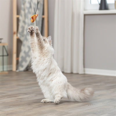 Trixie kattenhengel vis kunststof pluche