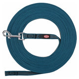 Trixie hondenriem slaaplijn met rubber antislip petrol blauw