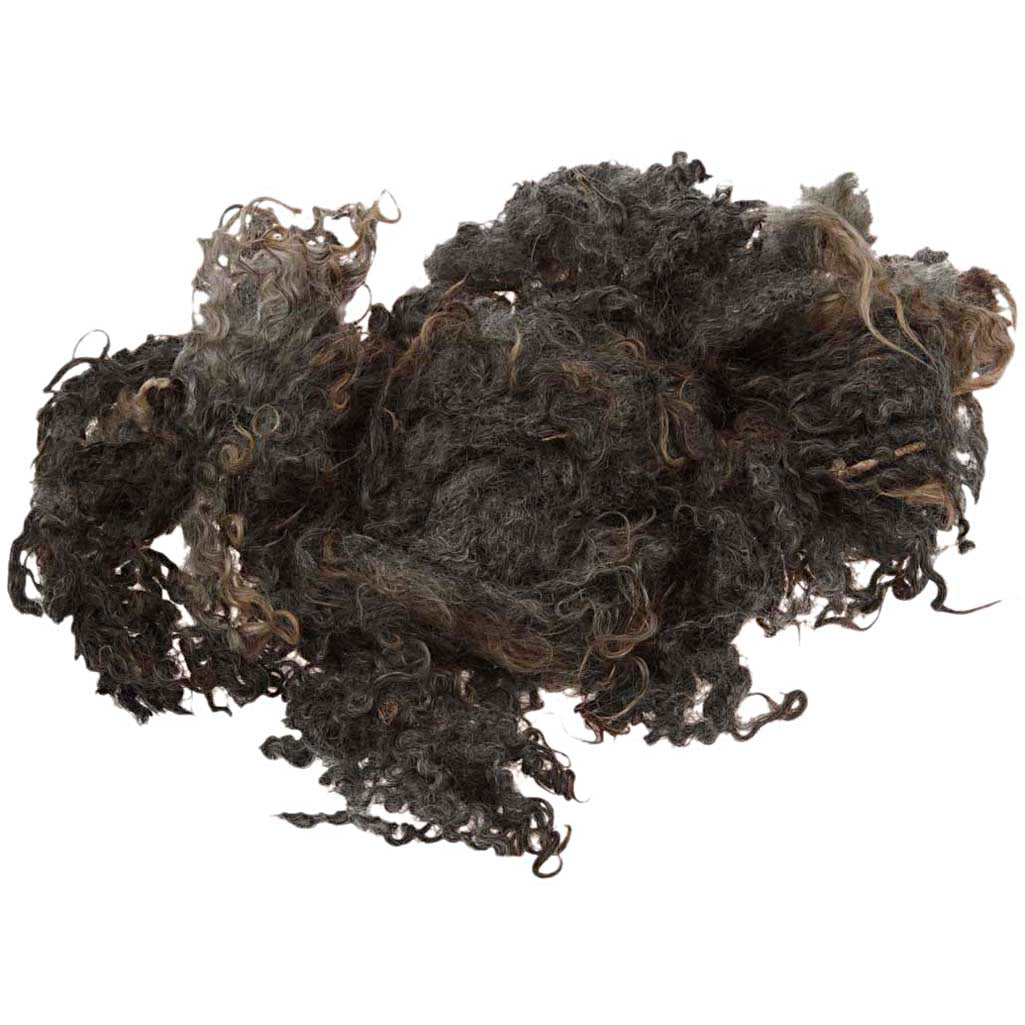 Creativ company curly locks, donkergrijs, 100 gr 1 bol