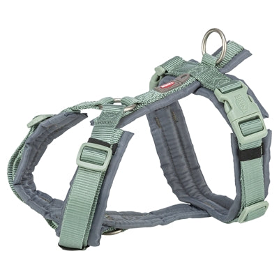 Trixie hondentuig premium trekking salie groen grafiek grijs