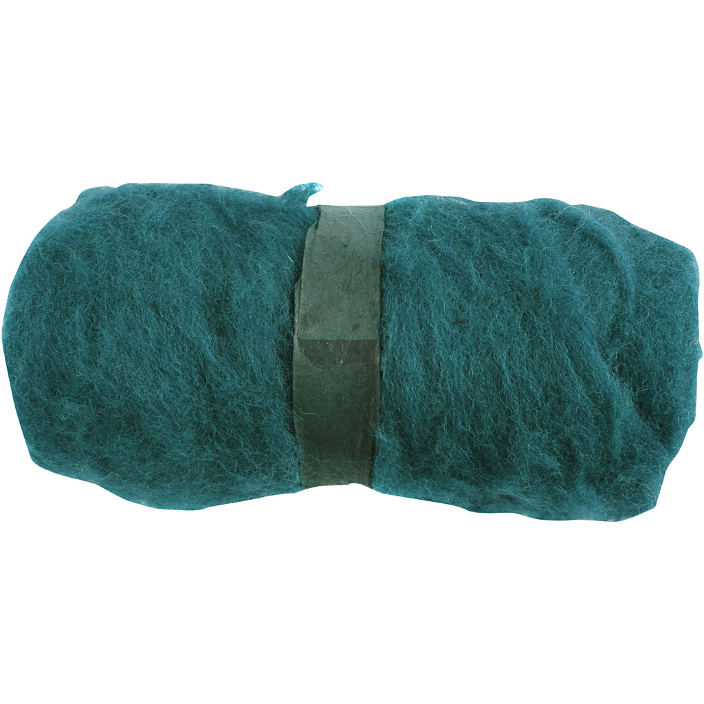 Creativ company gekaarde wol, groen, 100 gr 1 bol