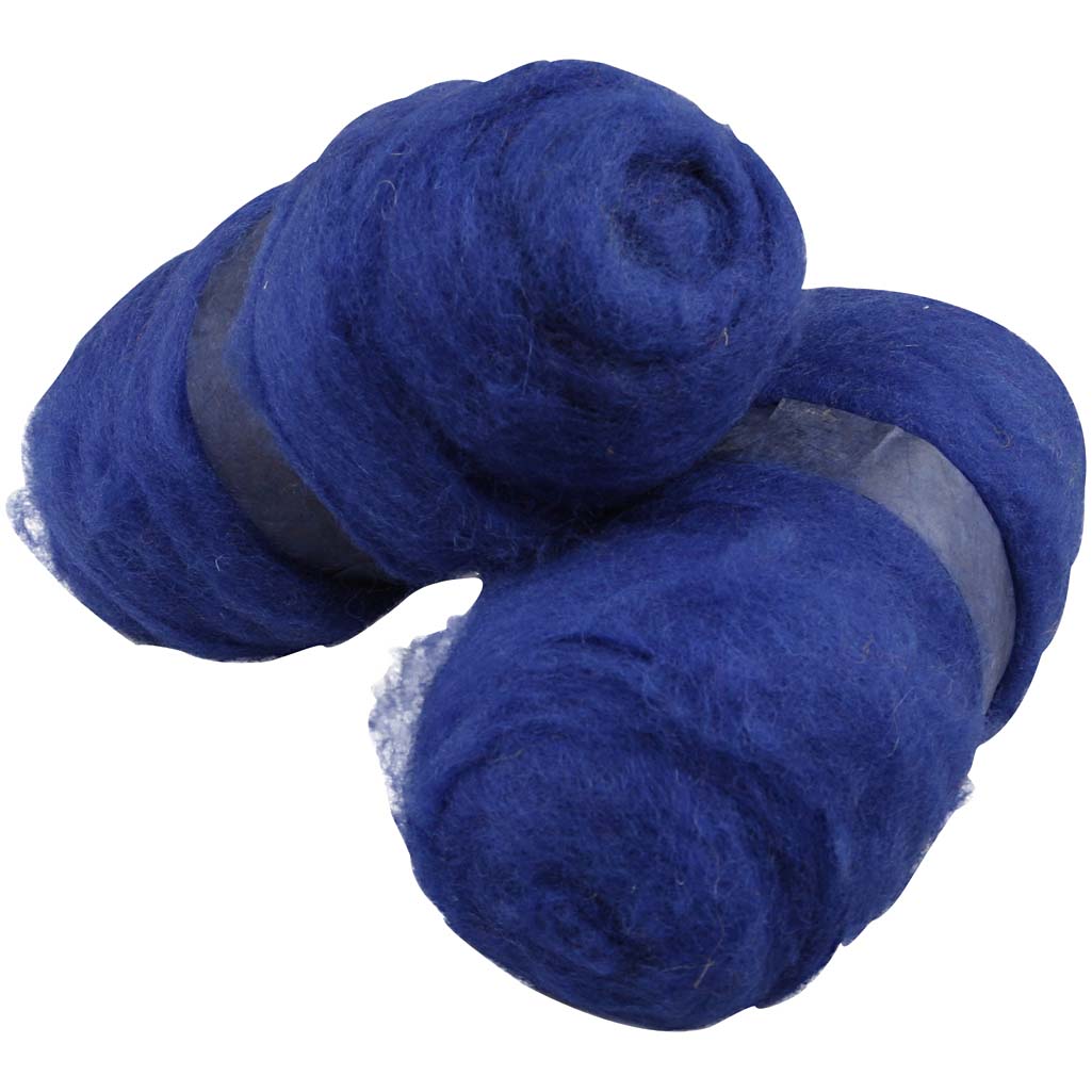 Creativ company gekaarde wol, koningsblauw, 2x100 gr 1 doos
