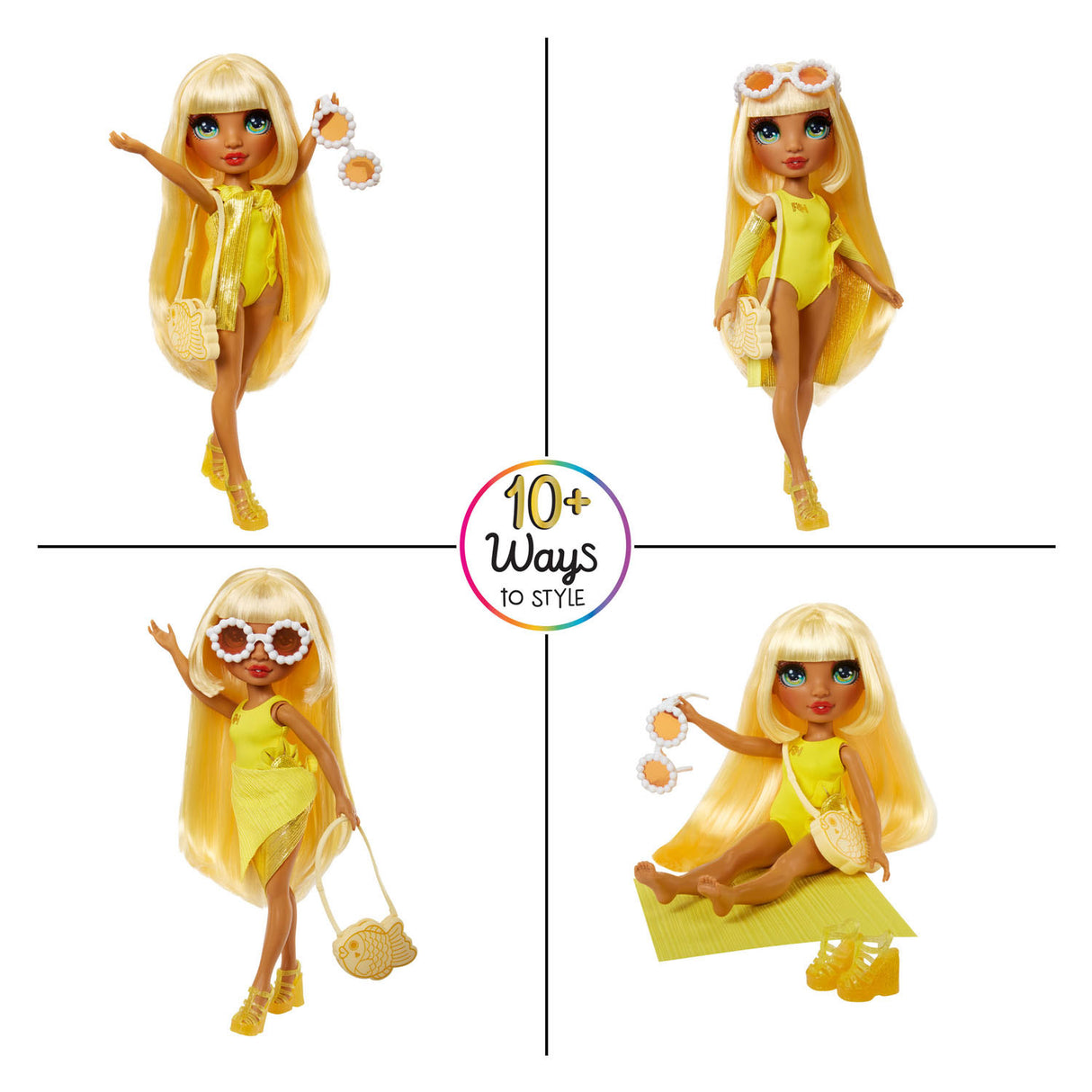 MGA Entertainment Rainbow High Swim Style Pop Sunny