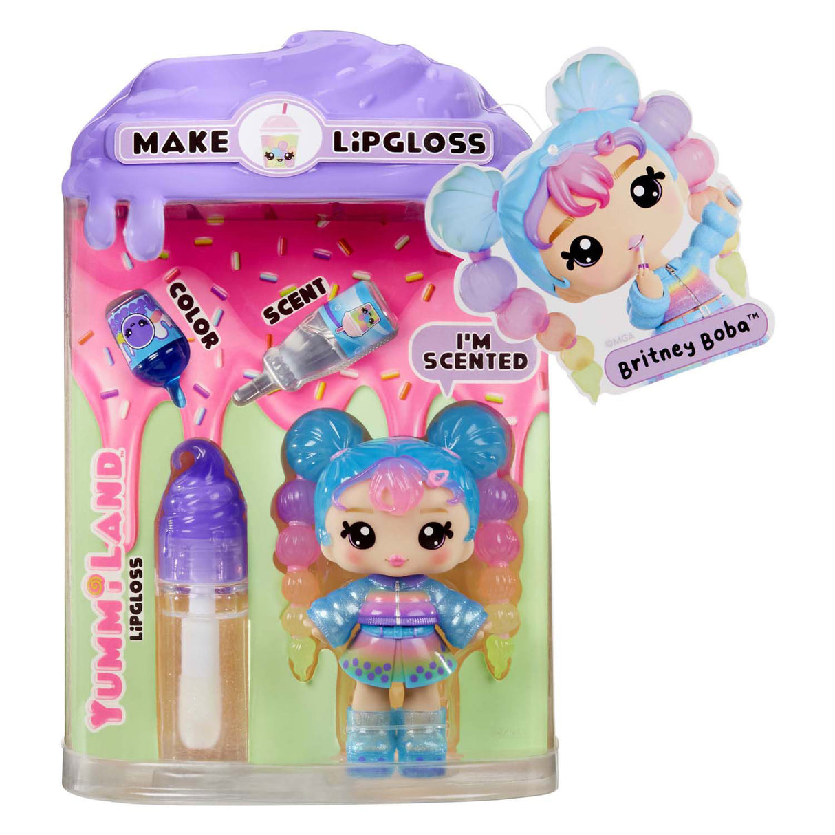 Mga entertainment yummiland pop - britney boba met lipgloss set