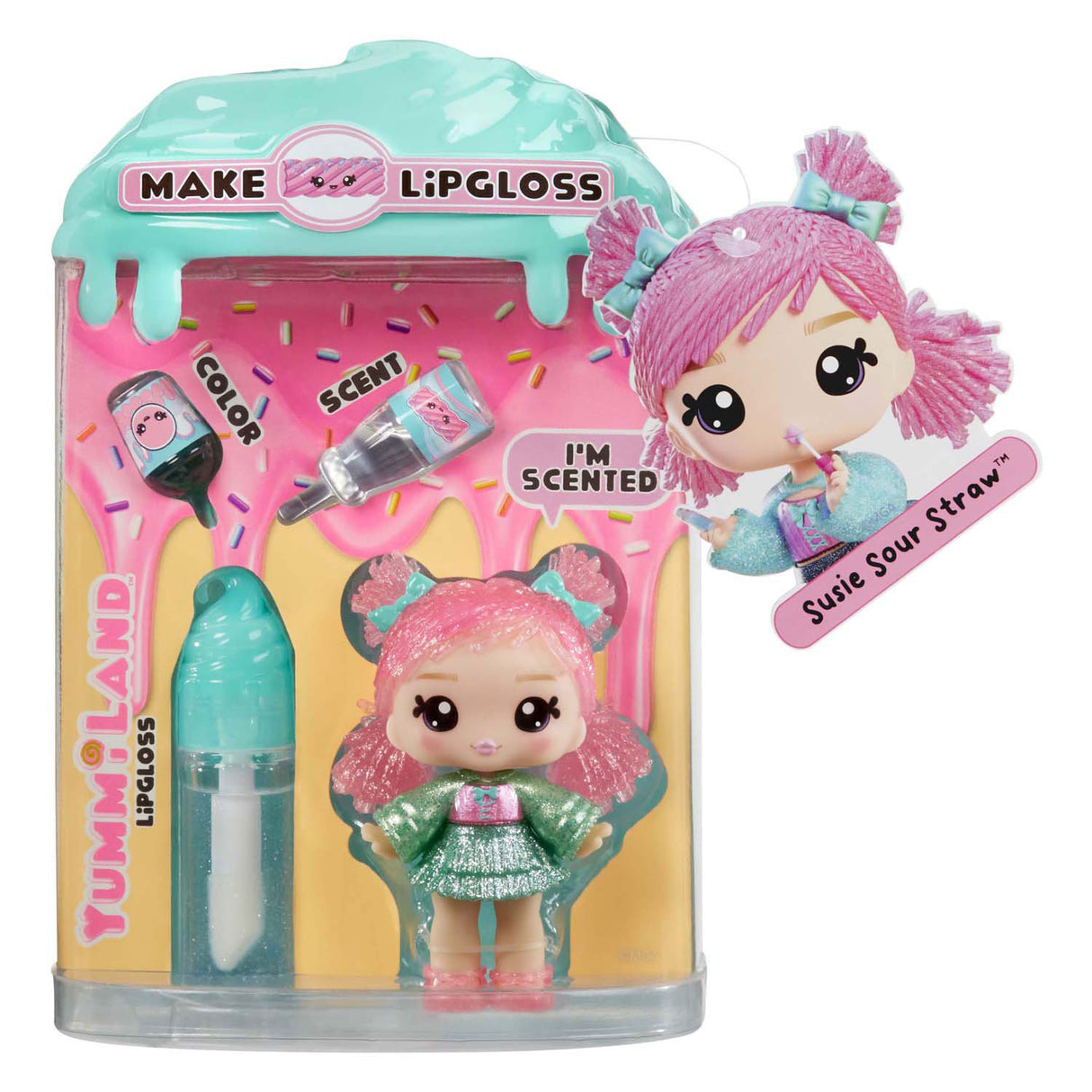 Mga entertainment yummiland pop - susie sour straw met lipgloss set