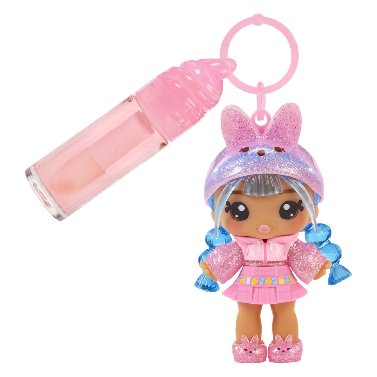 Mga entertainment yummiland pop - easter marsha peeps roze met lipgloss set