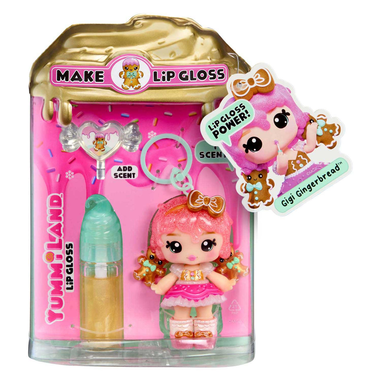 Mga entertainment yummiland pop - gigi gingerbread met lipgloss set