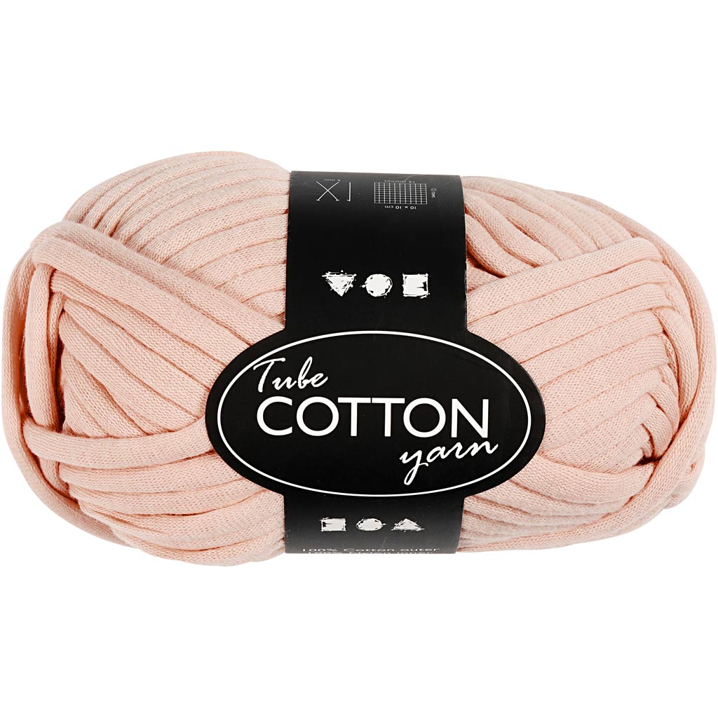 Creativ company textielgaren, l: 45 m, lichtroze, 100 gr 1 bol