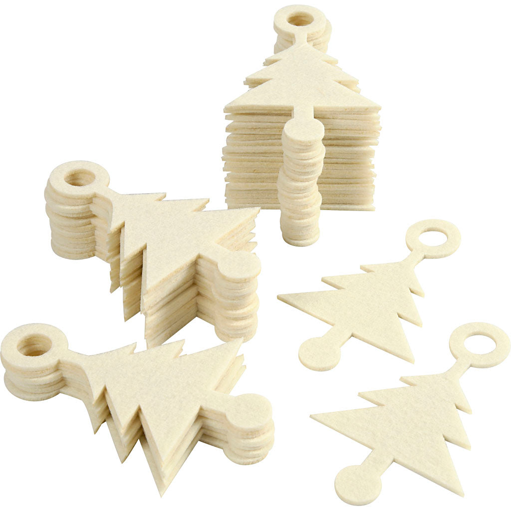 Creativ company vilten vorm, afm 8x13 cm, dikte 3 mm, 40 stuk 1 doos