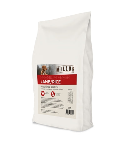 Millor premium extruded fresh adult lamb rice