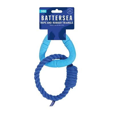 Battersea triangel rubber touw blauw