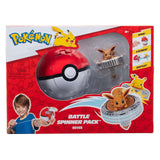 Jazwares pokémon battle spinner game - eevee pokéball