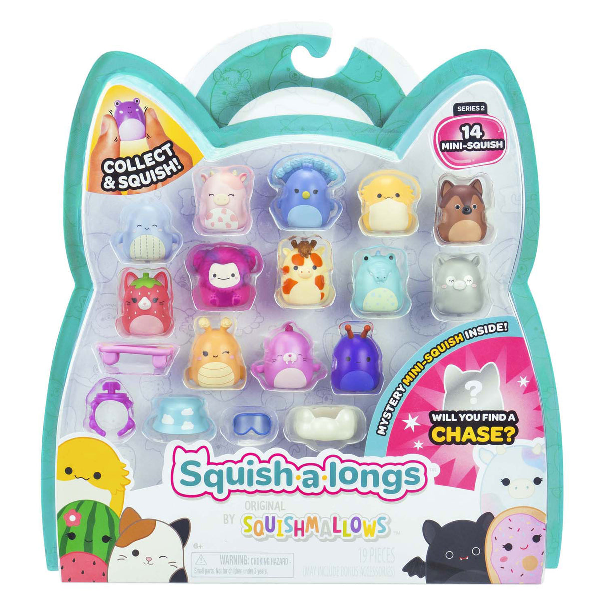 Squishmallows - squish-a-longs speelfiguren 2, 14dlg.