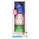 Jazwares squishmallows knuffel pluche - micromallows ingred, amelie, daisuke - 3dlg.