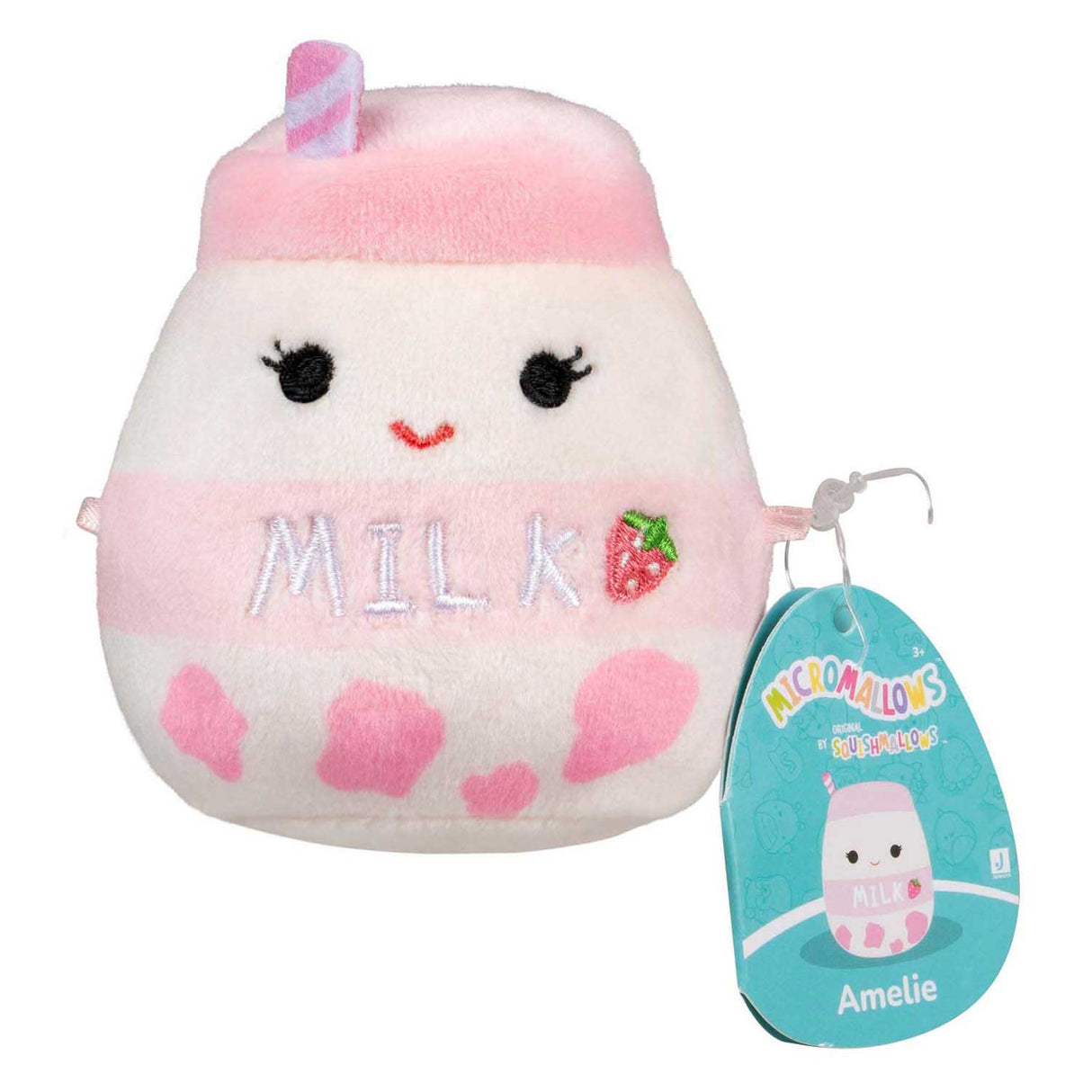 Jazwares squishmallows knuffel pluche - micromallows ingred, amelie, daisuke - 3dlg.
