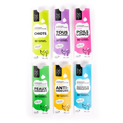 Hery shampoo poeder poeder vachten