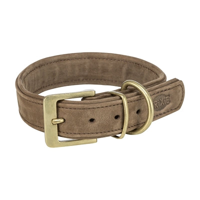 Trixie halsband hond puur leer bruin
