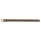 Trixie halsband hond puur leer bruin
