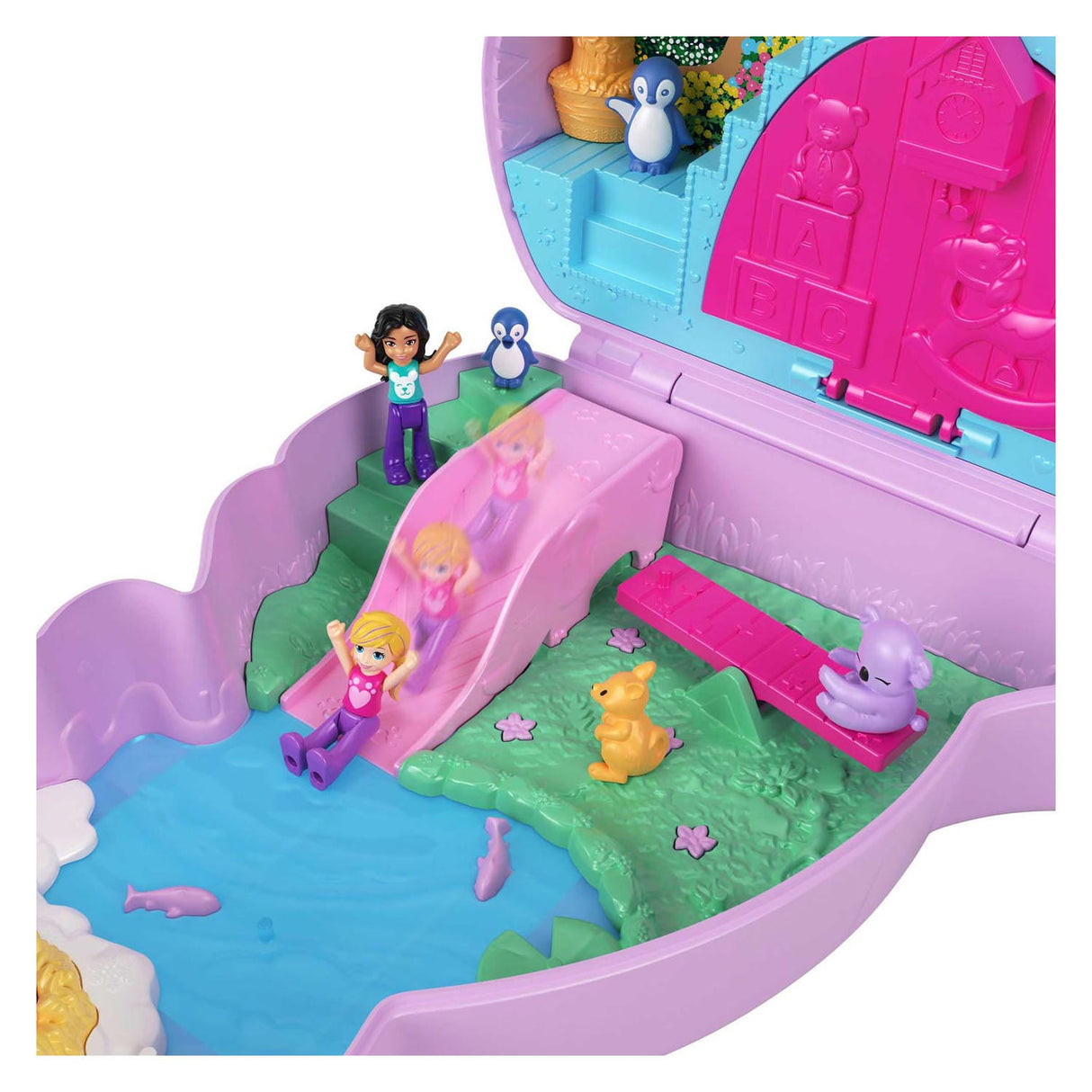Mattel polly pocket mama en joey kangoeroe tas speelset